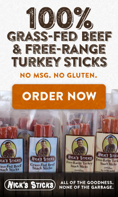 100% Grass-fed Beef and Free Range Turkey Sticks. Order Now.
