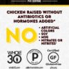 Chicken Snack Sticks Label
